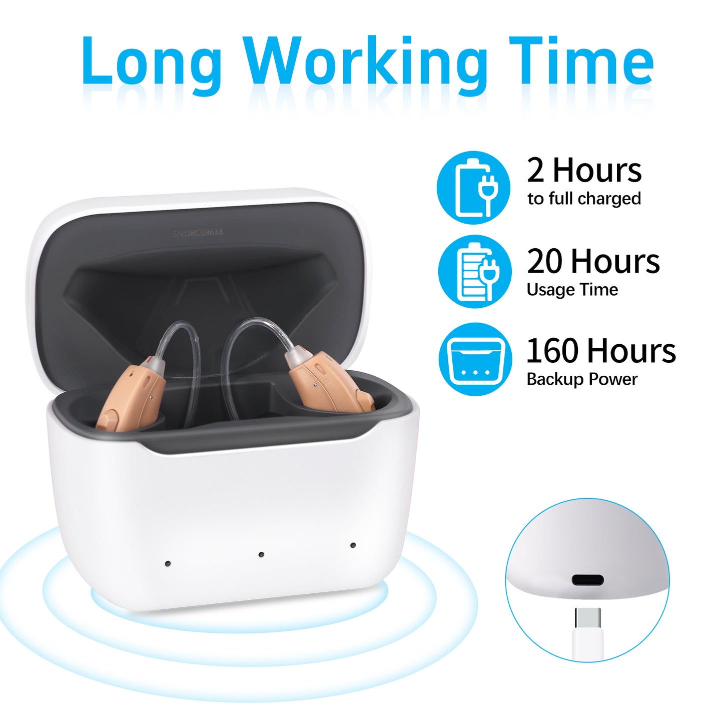 McBly BTE Hearing Aids, H51, FH312
