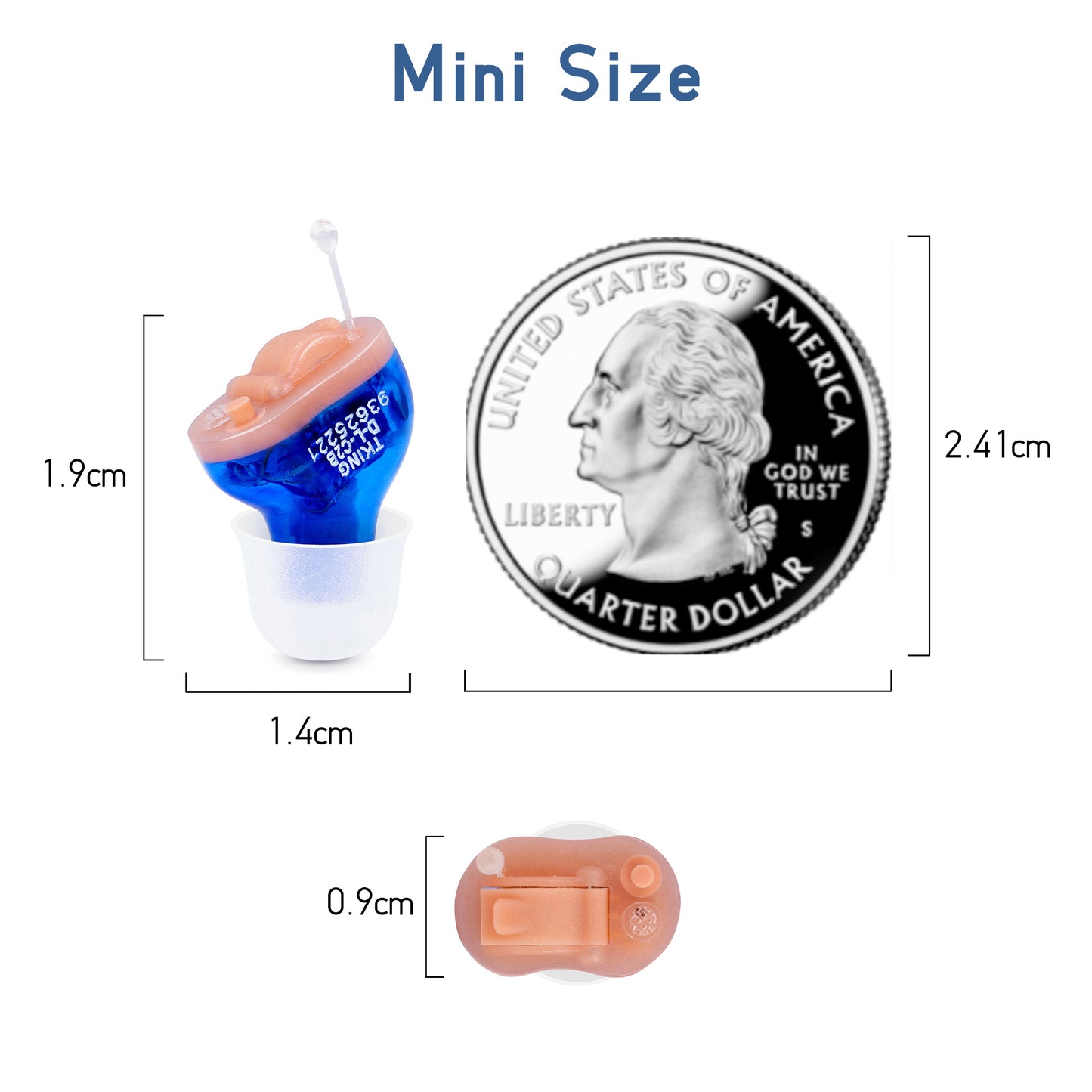 McBly CIC Hearing Aids, T25, D-L-C2B