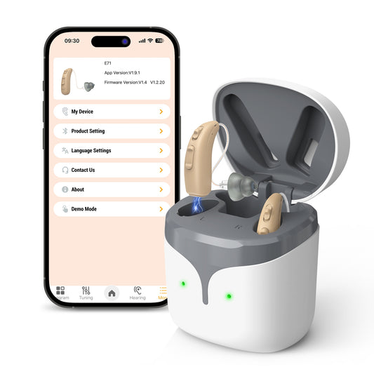 McBly RIC Hearing Aids, E71 (Self Hearing Test and Programed by Phone)